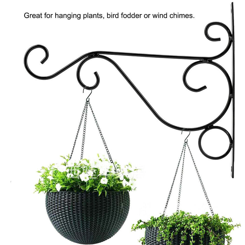 4 Pieces Of Black Ironwork Hooks