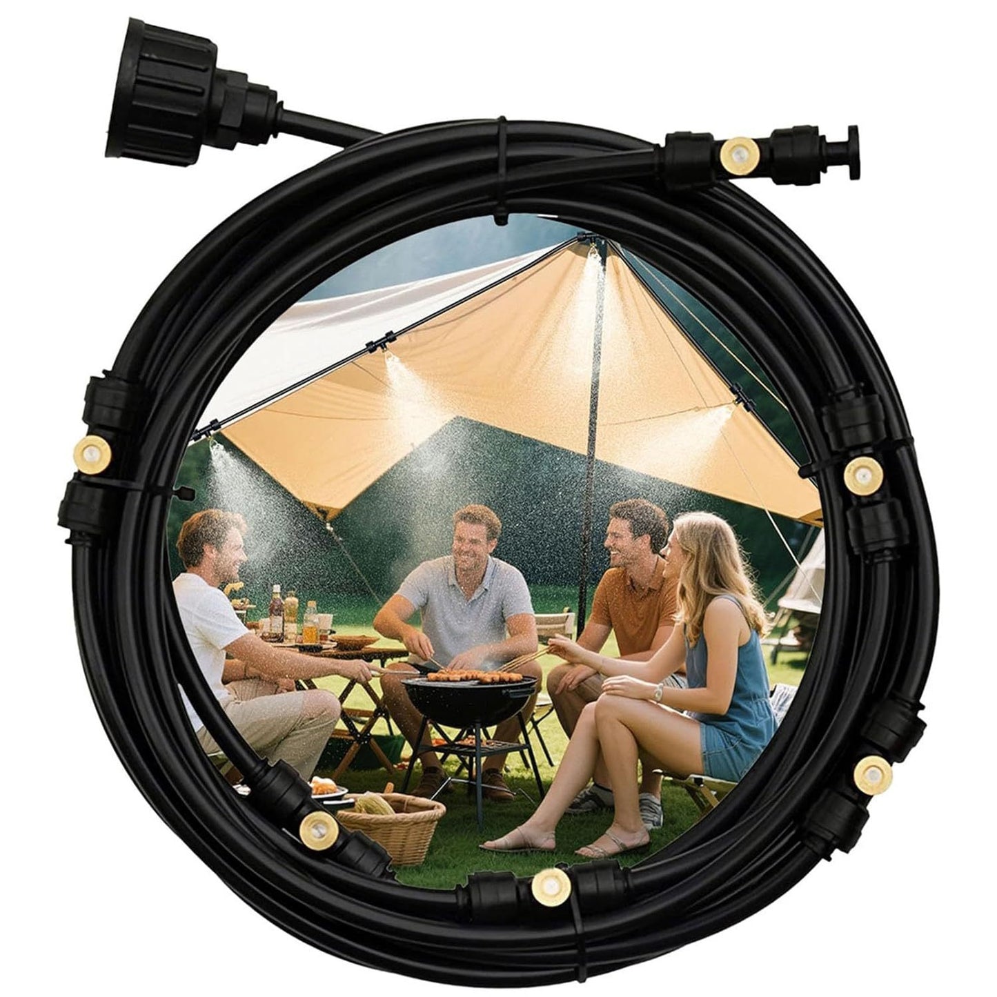 Misters For Outside Patio Outdoor Misting Cooling System For Patio Garden Greenhouse Trampoline