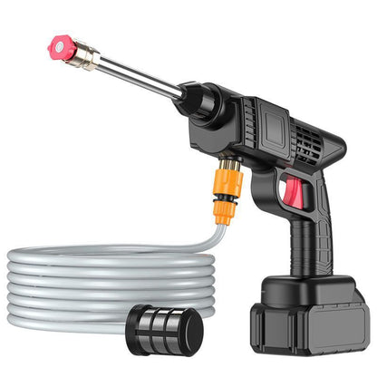 Cordless Electric High-Pressure Car Washer UK Standard With 2 Batteries And 1 Charger, 13L Bucket And Wash Towel