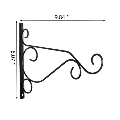 4 Pieces Of Black Ironwork Hooks
