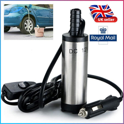 Car DC 12V Submersible Water Oil Fuel Transfer Cigarette38mm